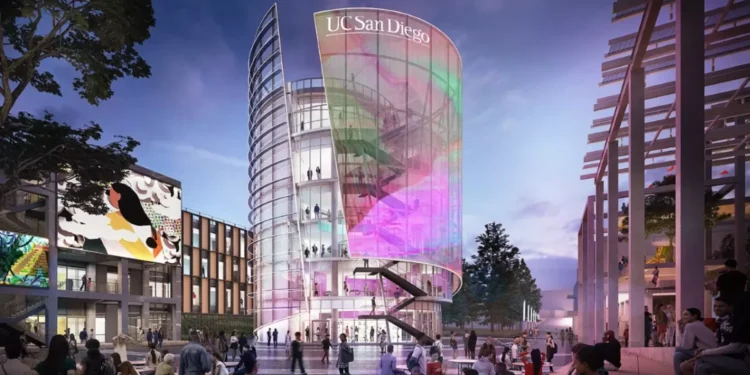 New student housing construction at UCSD, California, is underway