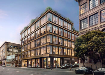 531 Bryant Street view from Zoe Street, design by Handel Architects