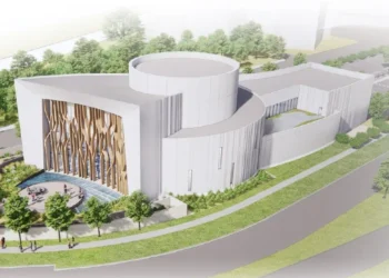 The rendering shows the new Holocaust Museum for Hope & Humanity in downtown Orlando.