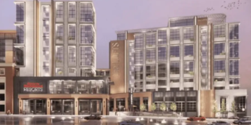 The Sports Illustrated Resort at Lago Mar is a 200-room, nine-story sports-themed resort that will open in Texas City.