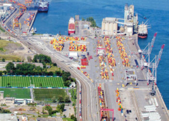 Work on Major Contrecœur Container Terminal Expansion Project at Port of Montreal